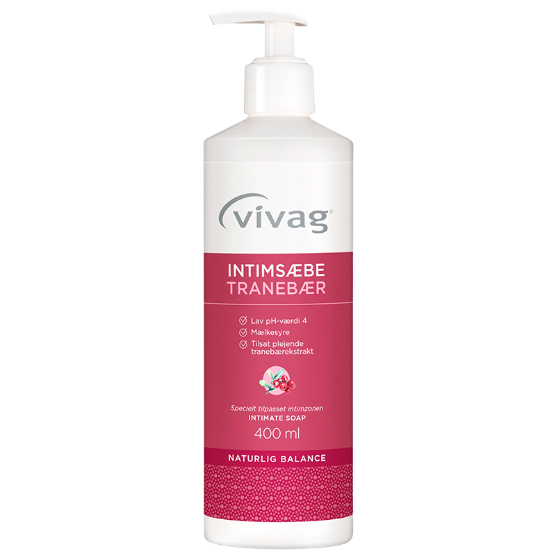 Vivag Intimsæbe Tranebær (400 ml)
