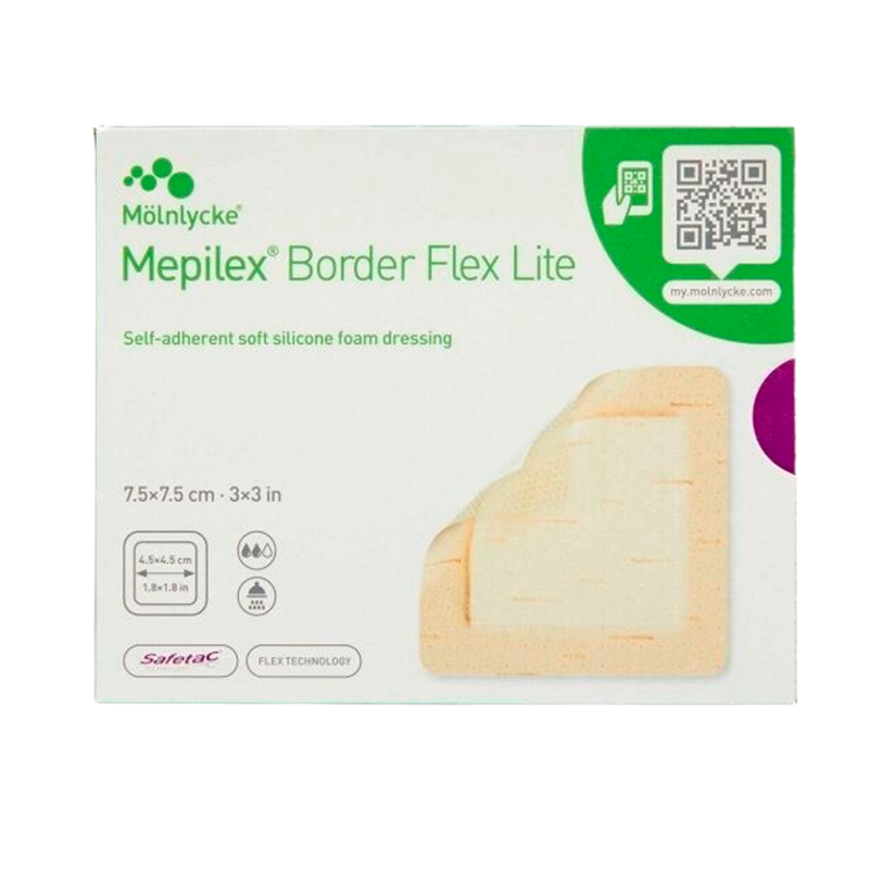 Mepilex Border Flex Lite 7,5 x 7,5 cm (5 stk)