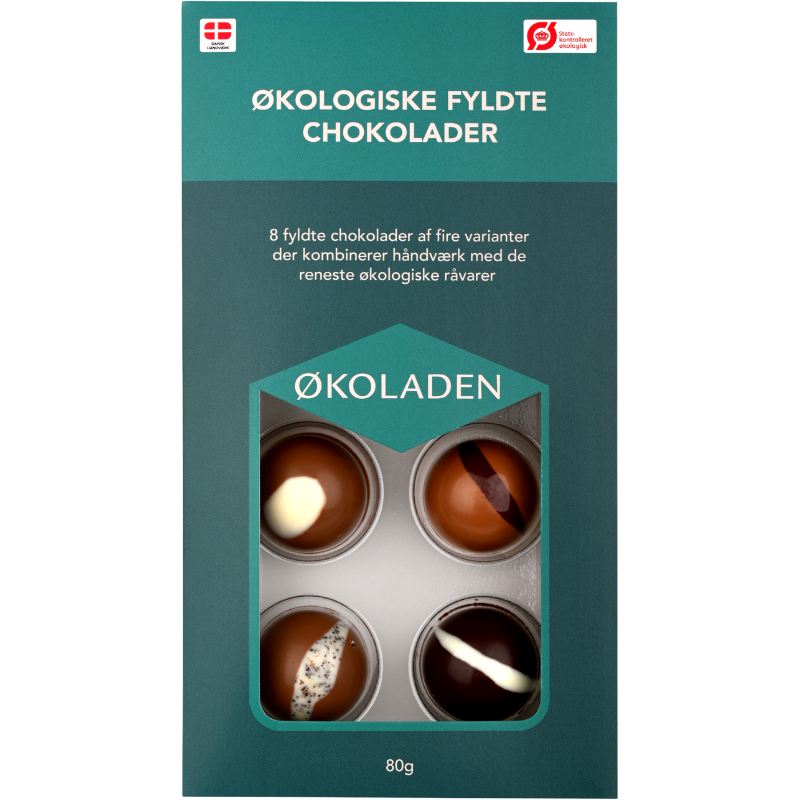 Økoladen Fyldte Chokolader Ø (80 g)