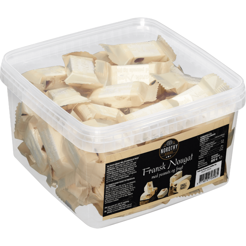 Nordthy Fransk Nougat Peanuts & Frugt (800 g)