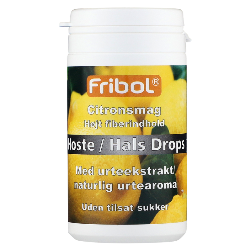 Tilbud Fribol Hoste Hals Drops Citron (60 g) køb billig