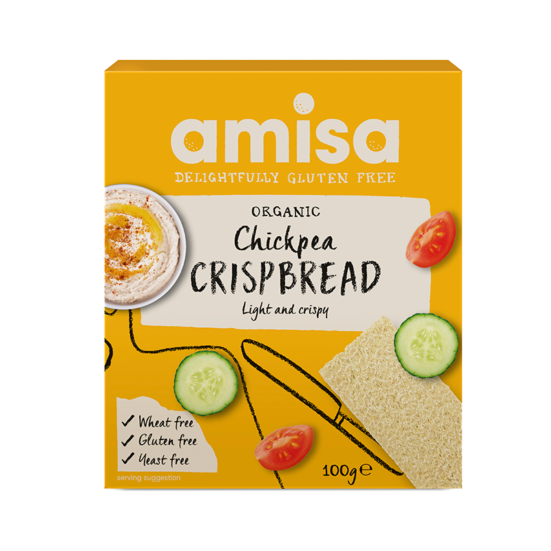 Amisa Glutenfri Knækbrød Kikærter Ø (100 g)