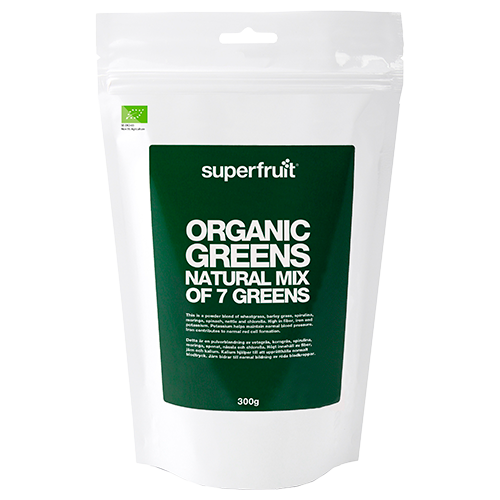 UDSALG Superfruit Organic Greens Pulver Ø (300 g) køb billig