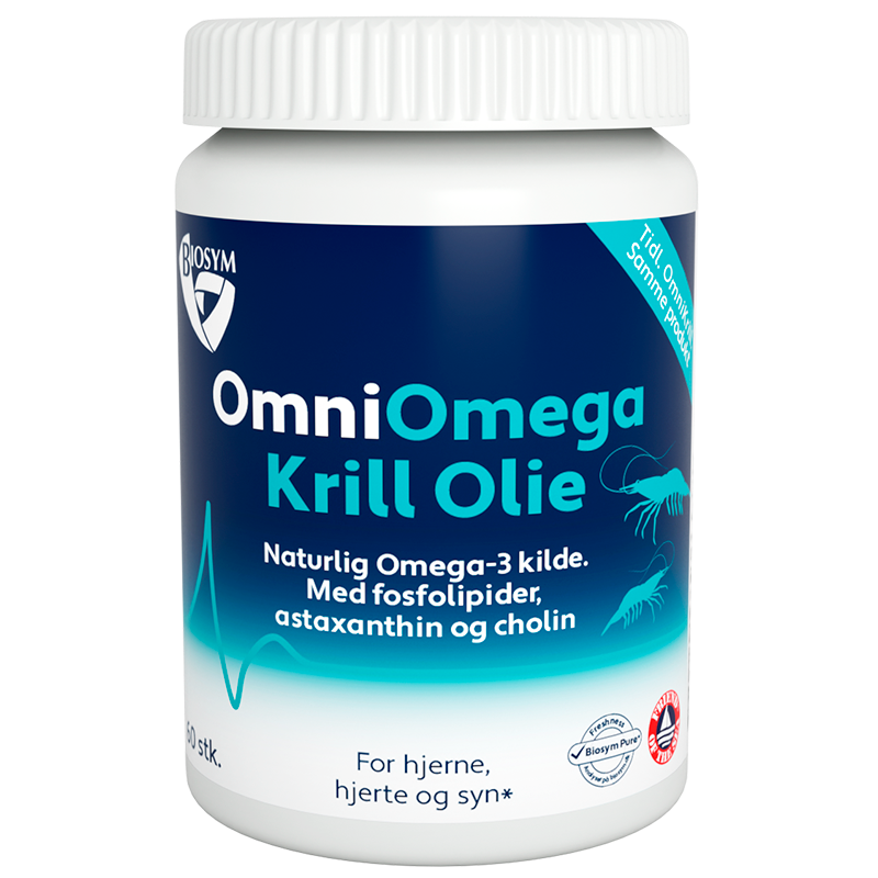 Biosym OmniKrill 500 mg (60 kapsler)