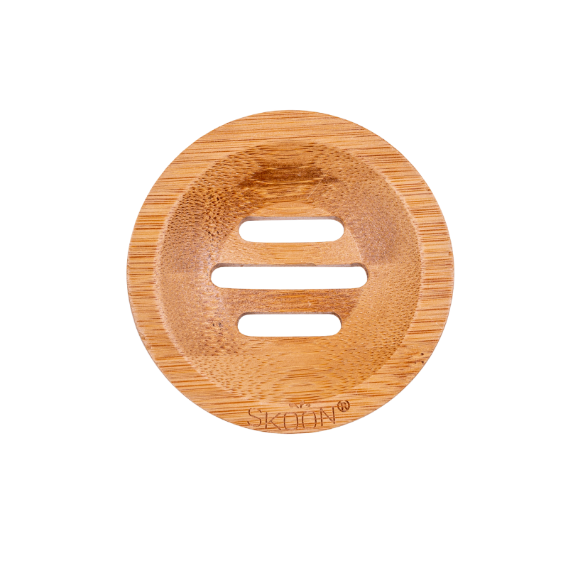 Skoon Bamboo Sæbeholder Rund (1 stk)