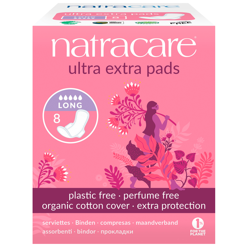 Natracare Ultra Extra Bind Long (8 stk)