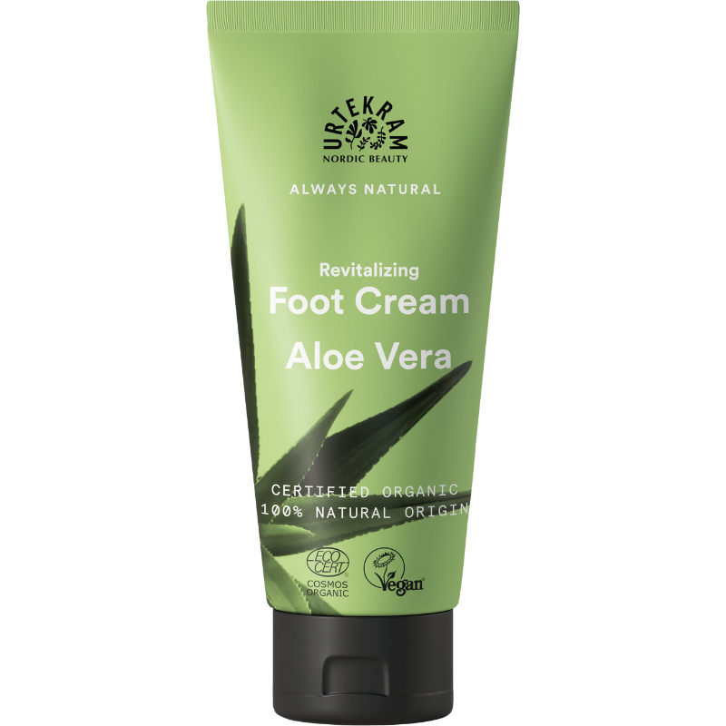 UDSALG Urtekram Fodcreme aloe vera (100 ml) køb billig