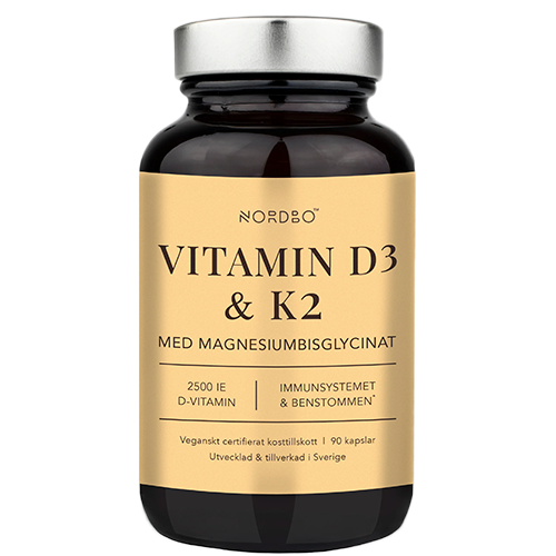 UDSALG Nordbo Vegan Vitamin D3 K2 (90 kaps) køb billig