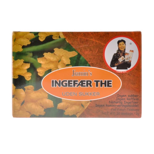 Jiamin's Ingefær The Uden Sukker 2 Gr x 20 Br
