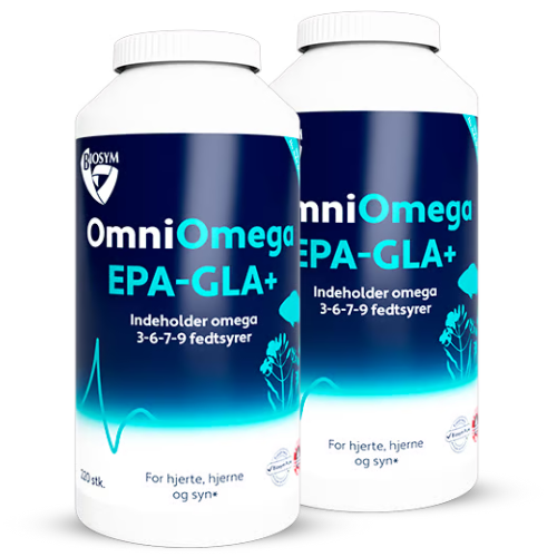 2 x Biosym OmniOmega EPA-GLA+ (220 kapsler)