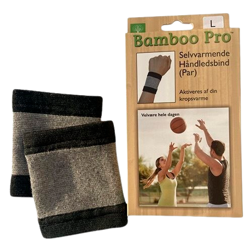 Bamboo Pro Håndledsbind Large (1 sæt)