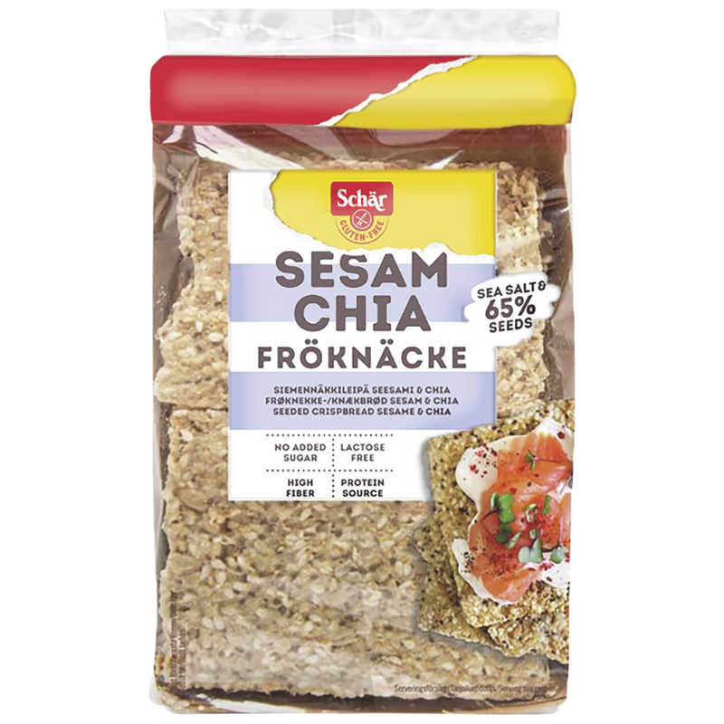 Schär Knækbrød Sesam & Chia Glutenfri (170 g)