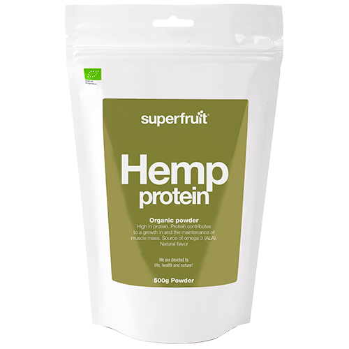 UDSALG Superfruit Hemp Protein Powder Ø (500 g) køb billig