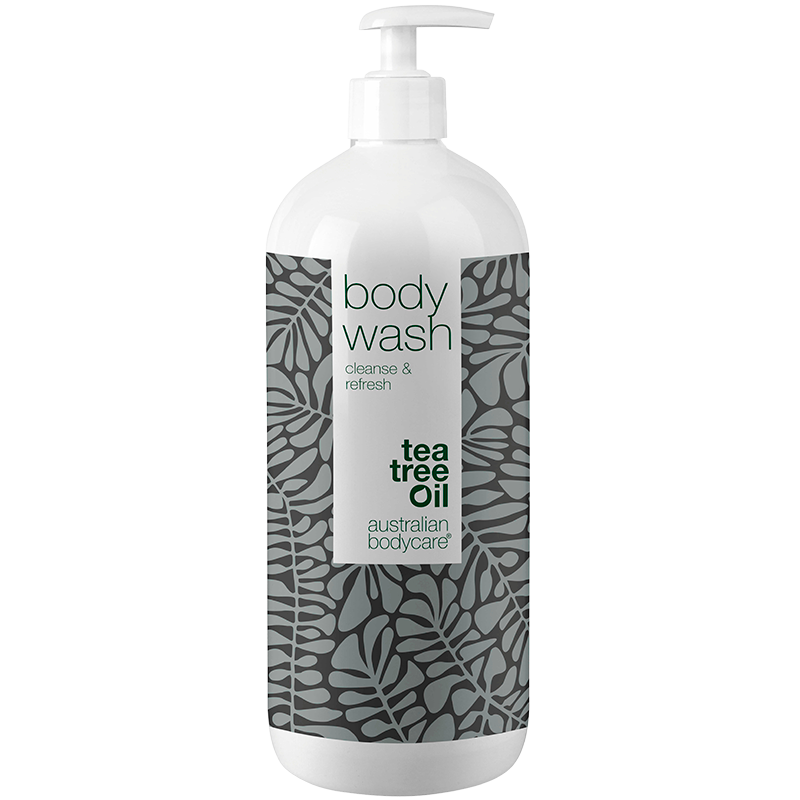 Body Wash med Tea Tree Oil  -  Showergel til daglig pleje og mod bumser og uren hud på kroppen - Tea Tree Oil / 1000 ml
