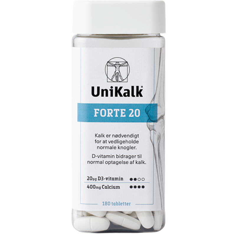 Unikalk Forte 20 (180 stk)