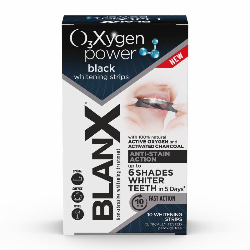 BlanX Oxygen Power Whitening Black Strips (10 stk)