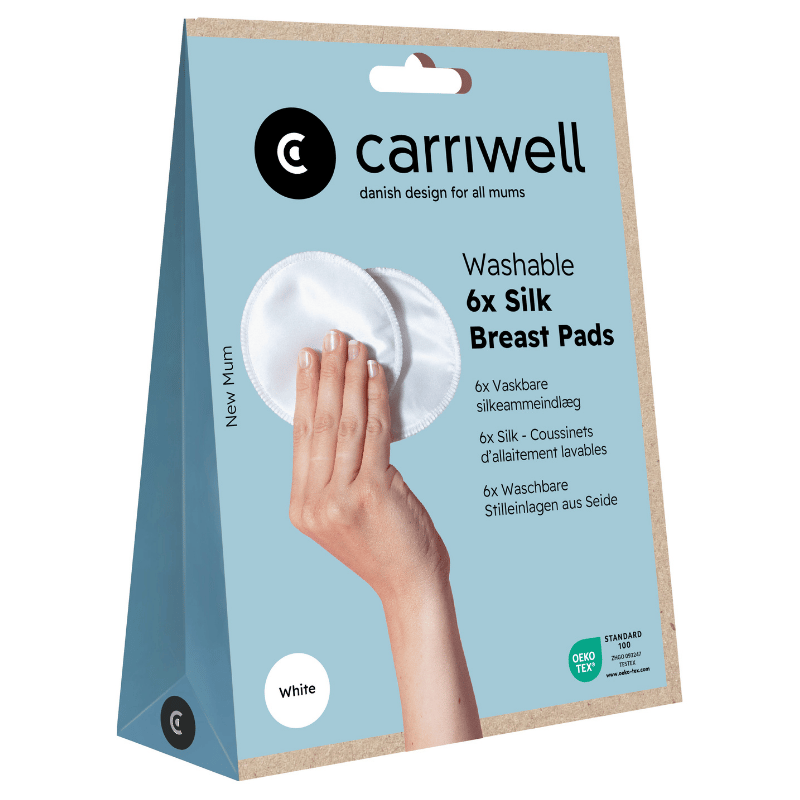 Carriwell Silk Breast Pads White (6 stk)