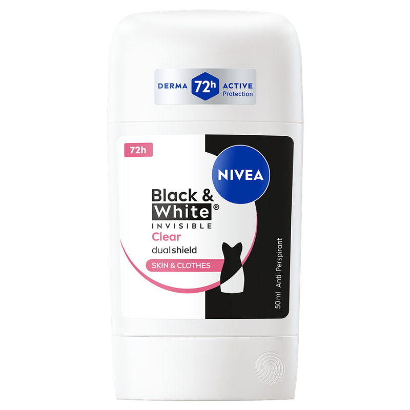 Nivea Black & White Invisible Deostick - 50 ml.