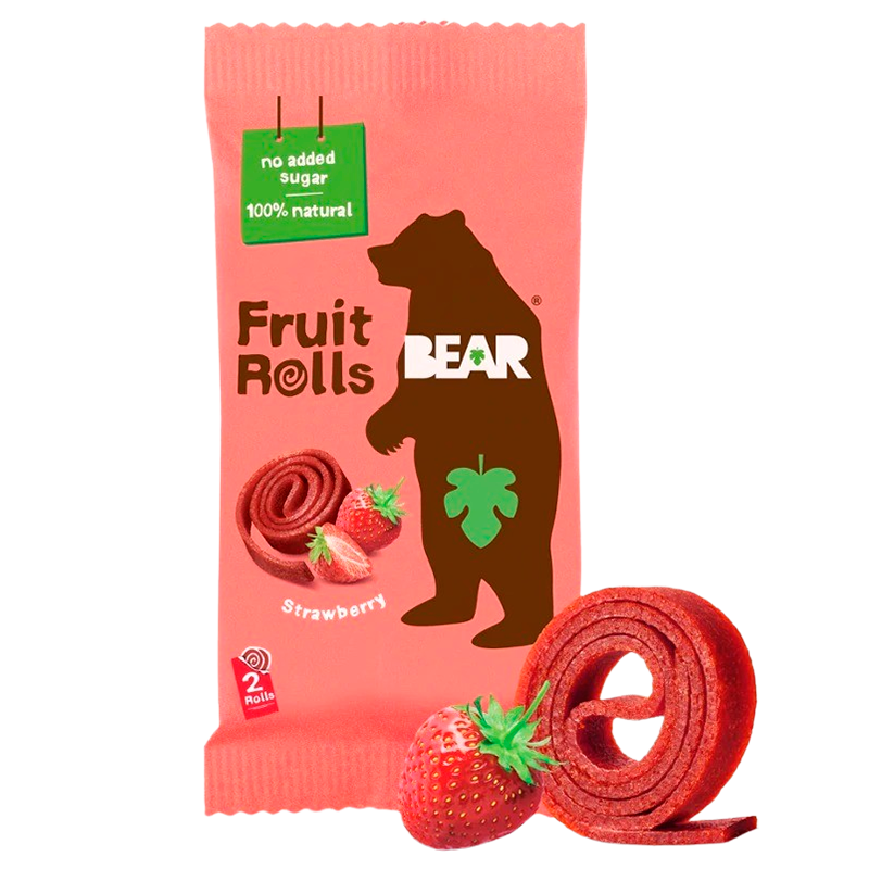 Bear Yoyo Pure Fruit Jordbær (1 stk)