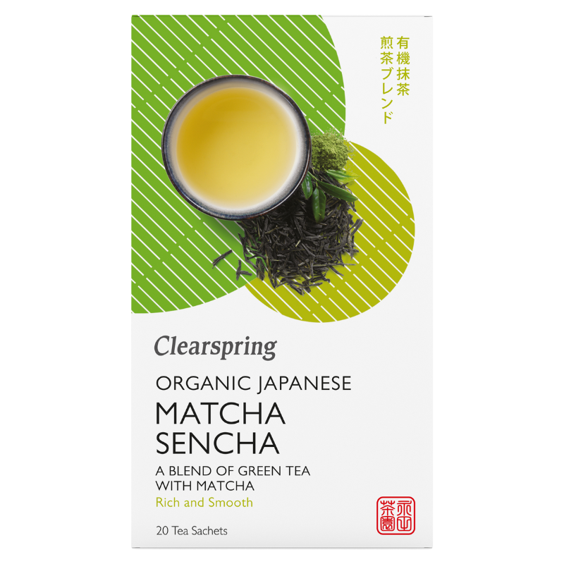Clearspring Sencha/Matcha Grøn Te Ø (20 br)