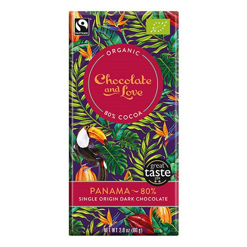 UDSALG Chocolate and Love Chokolade Panama 80 Ø (80g) køb billig