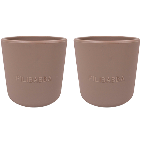 UDSALG Filibabba Silikone Kop Warm Grey (2 stk) køb billig