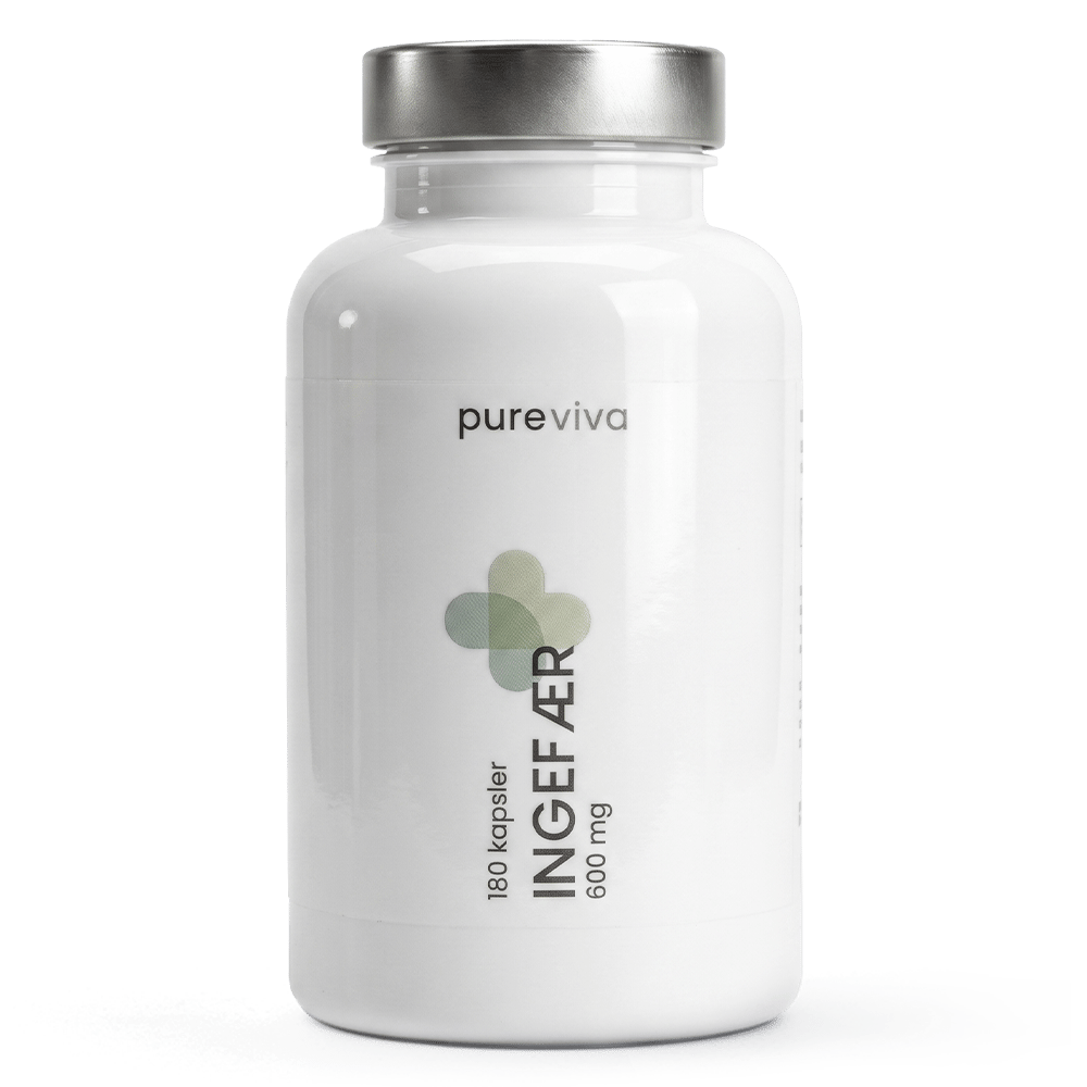 Pureviva Ingefær (600 mg) (180 kaps)