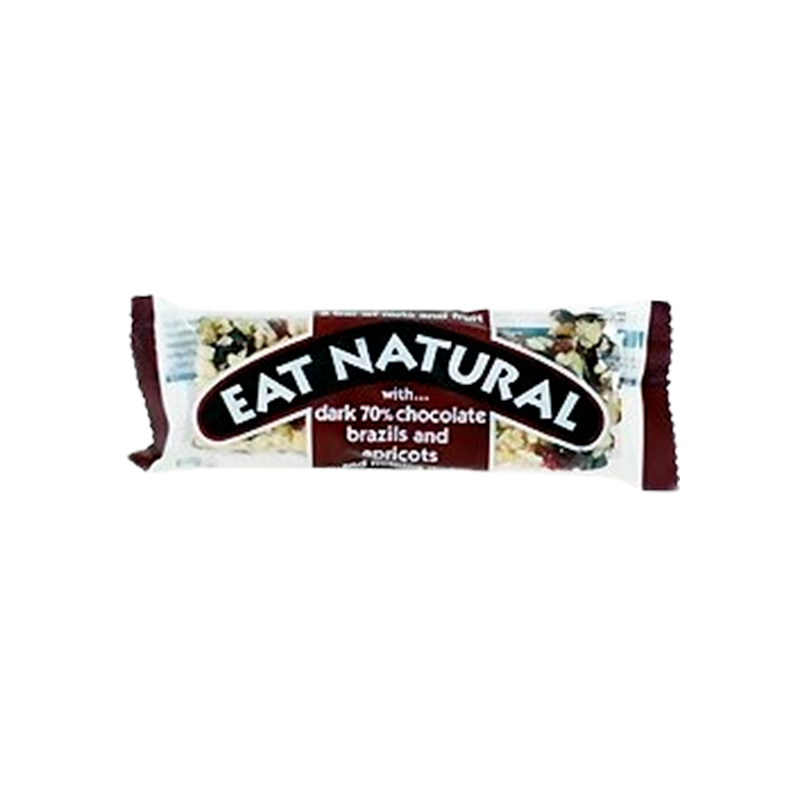 Eat Natural Mørk chokolade 70% brasil & abrikos bar