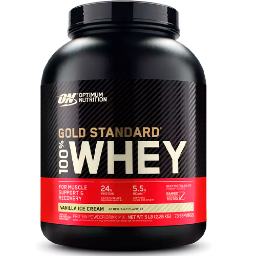 UDSALG Optimum Nutrition Whey Gold Standard 100 Vanilla Ice Cream (2280 g) køb billig