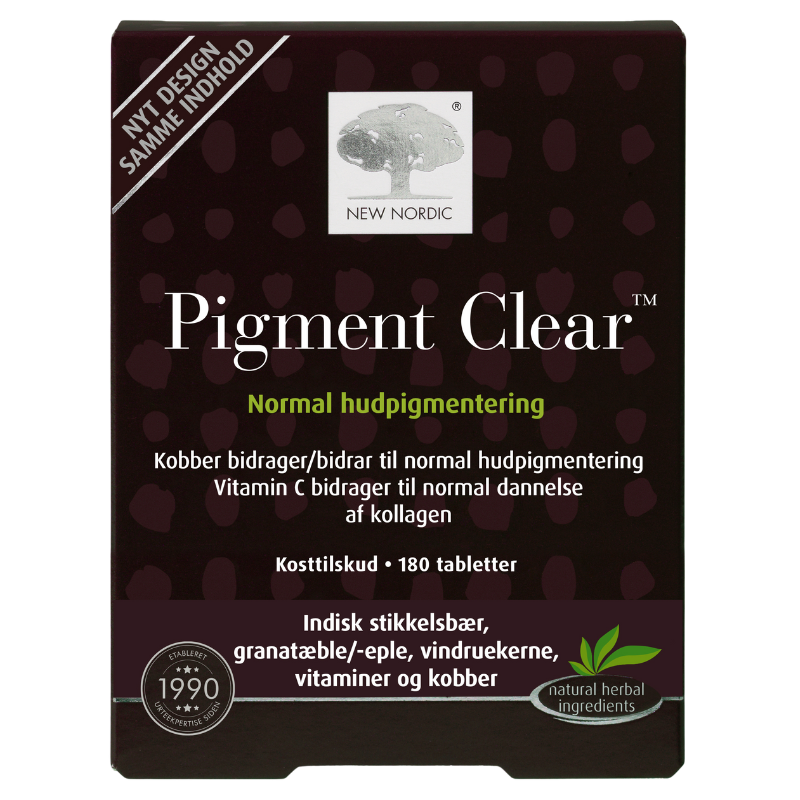 UDSALG New Nordic Skin Care Pigment Clear (180 tab) køb billig