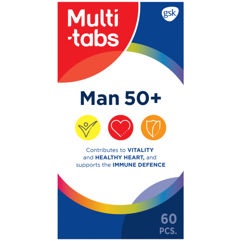 Multitabs Man 50+ Tabletter (60 stk)