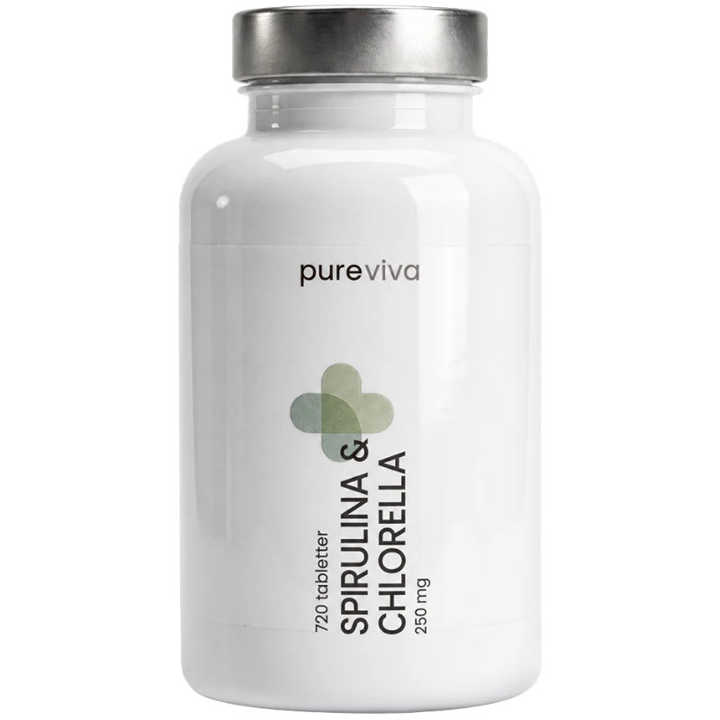 Pureviva Spirulina & Chlorella 250 mg (720 tabl)