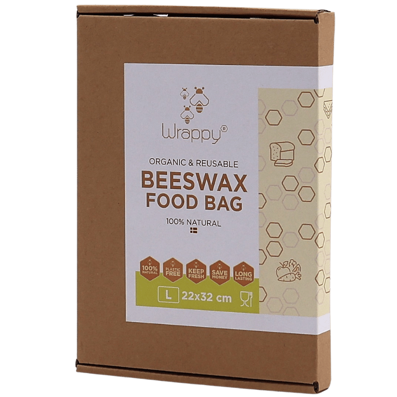 Wrappy Økologisk & Genanvendelig Bivoks Madpose Large (1 stk)