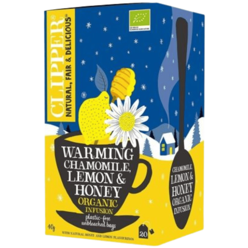 Clipper Warming Chamomile Lemon & Honey Te Ø (20 breve)