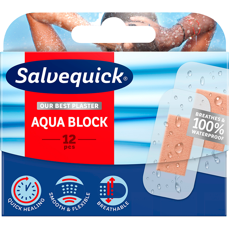 Salvequick Aqua Block (12 stk)