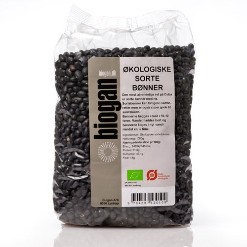 Biogan Sorte bønner Ø (1 kg)