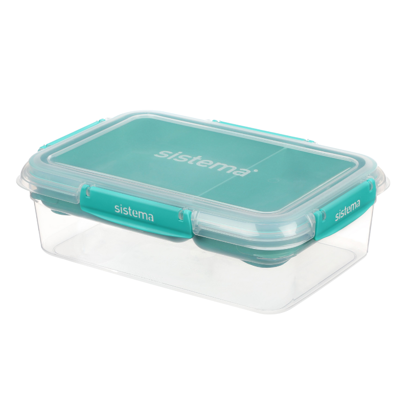 UDSALG Sistema Rectangle Stax To Go Minty Teal Ocean Blue (2.2 l) køb billig