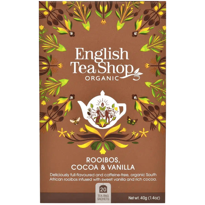 English Tea Shop Rooibos, Cocoa & Vanilla Tea Ø (20 breve)