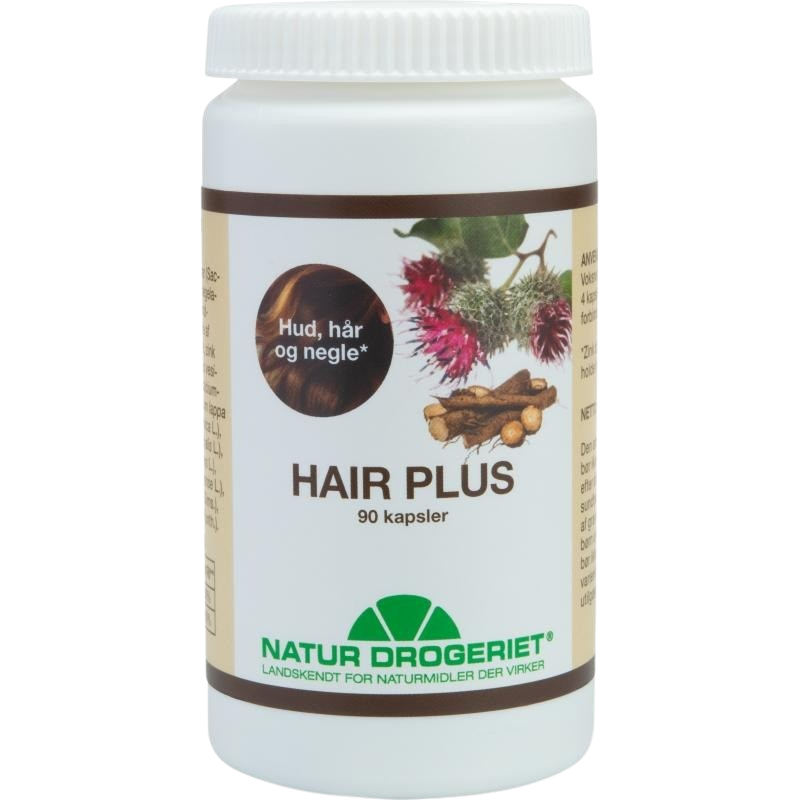Vintilbud Natur Drogeriet Hair Plus (90 kapsler) køb billig