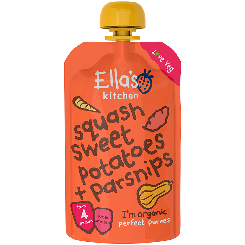 Ellas Kitchen Mos m. squash, sød kartoffel og pastinak (120 g)