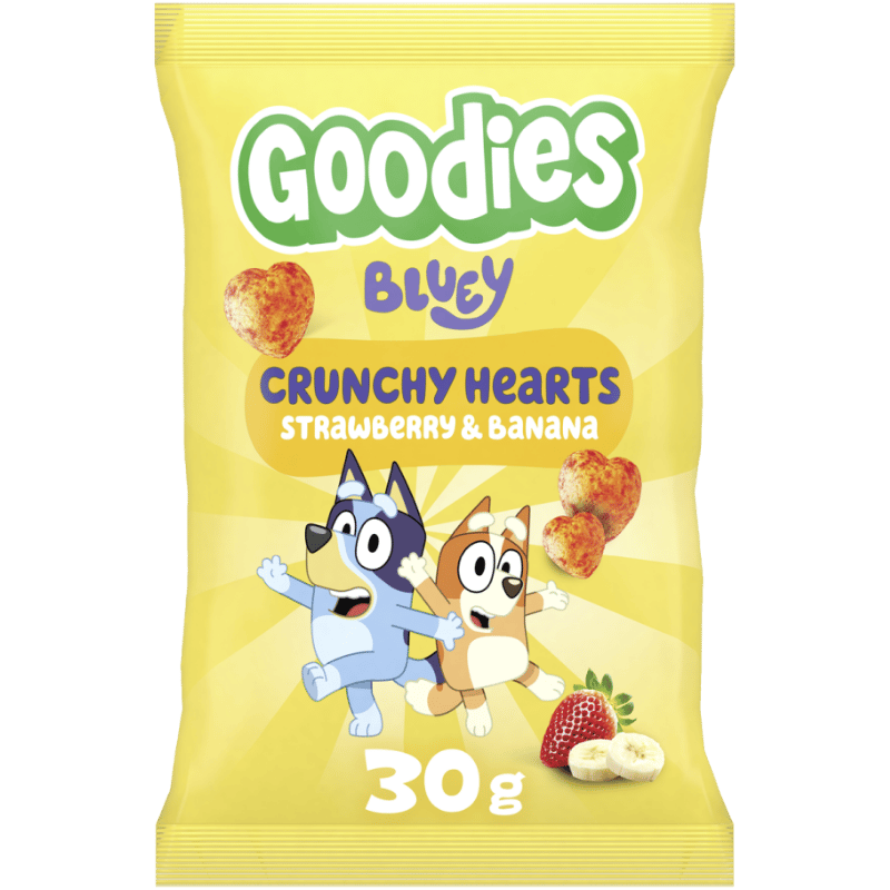 Goodies Crunchy Hearts Banana & Strawberry - 30 g.