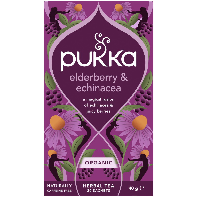 Pukka Elderberry & Echinacea te Øko. - 20 breve