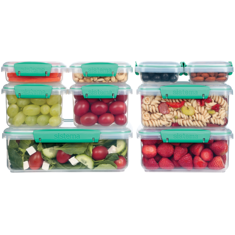 Sistema Pack Teal Opbevaringsboks 18 Dele (1 sæt)