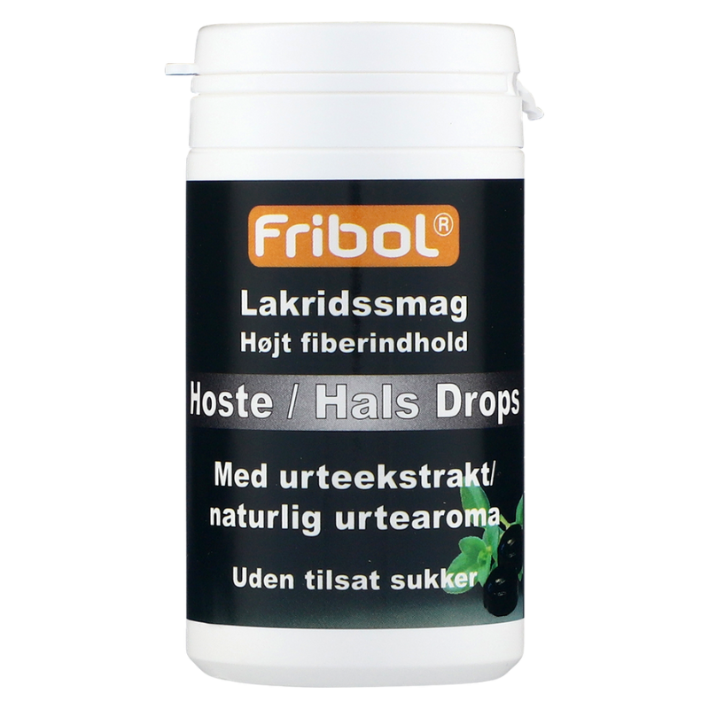 Tilbud Fribol Hoste Hals Drops Lakrids (60 g) køb billig