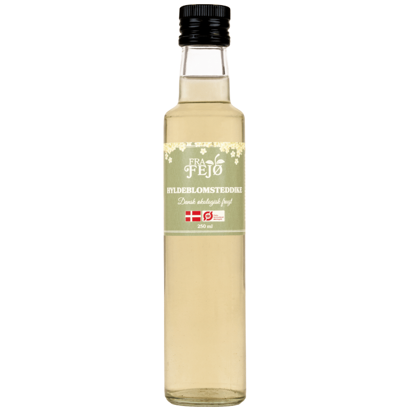 FRA FEJØ Økologisk Dansk hyldeblomsteddike - 250 ml.