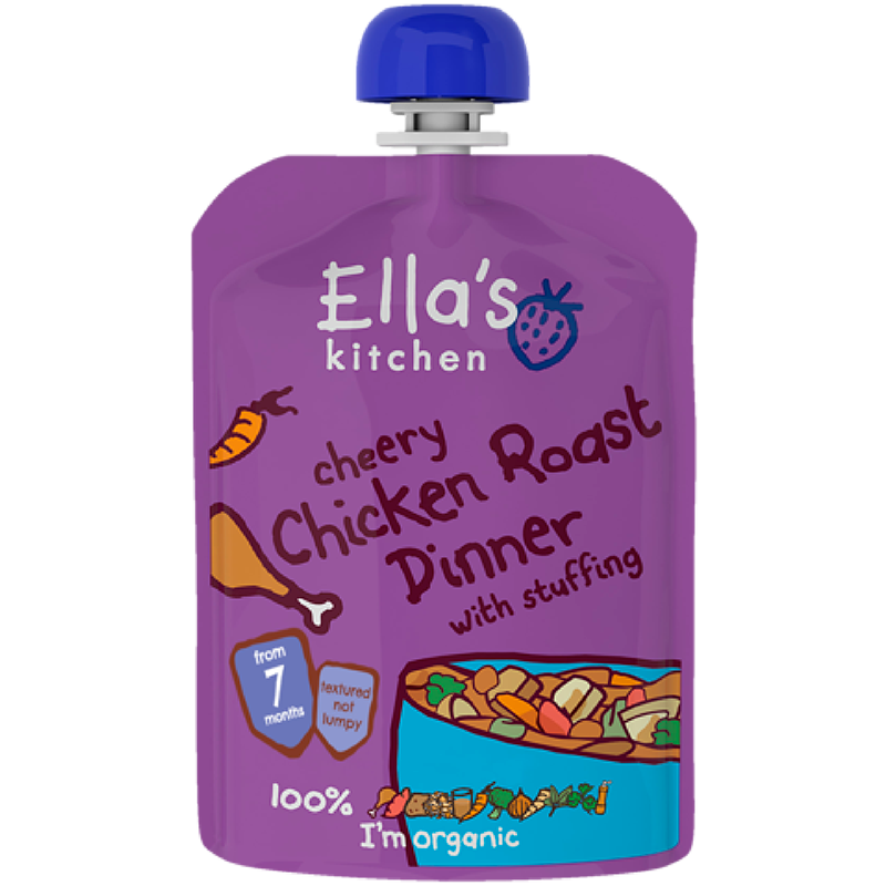 Ellas Kitchen Babymos Kylling/Grøntsager Ø 7 Mdr (130 gr)