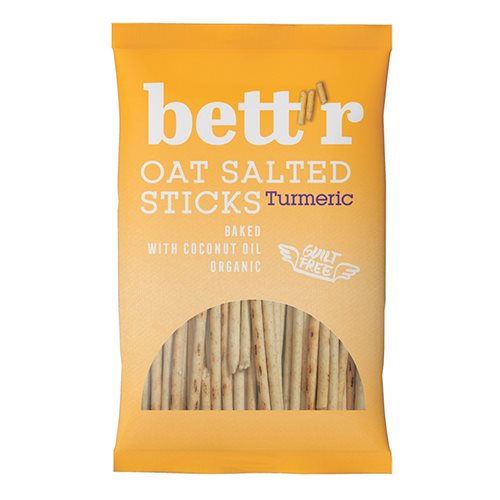 BETT´R Havresnacks m Gurkemejerod Ø (50 g)