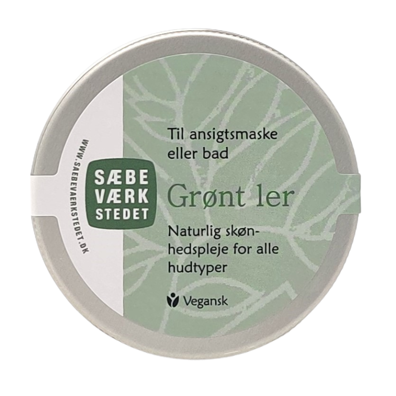 Sæbeværkstedet Grønt Ler til ansigtsmaske (50 gr)