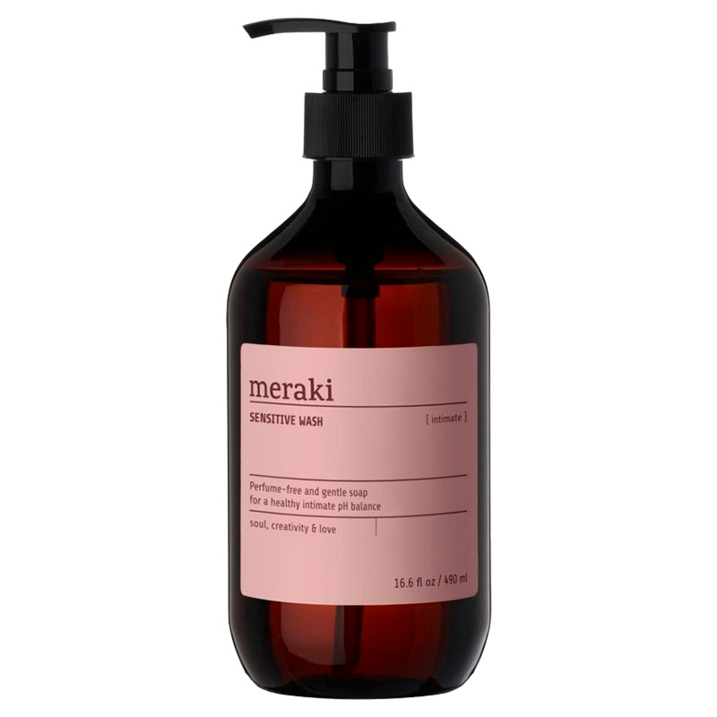 UDSALG Meraki Sensitive Wash Parfumefri (490 ml) køb billig