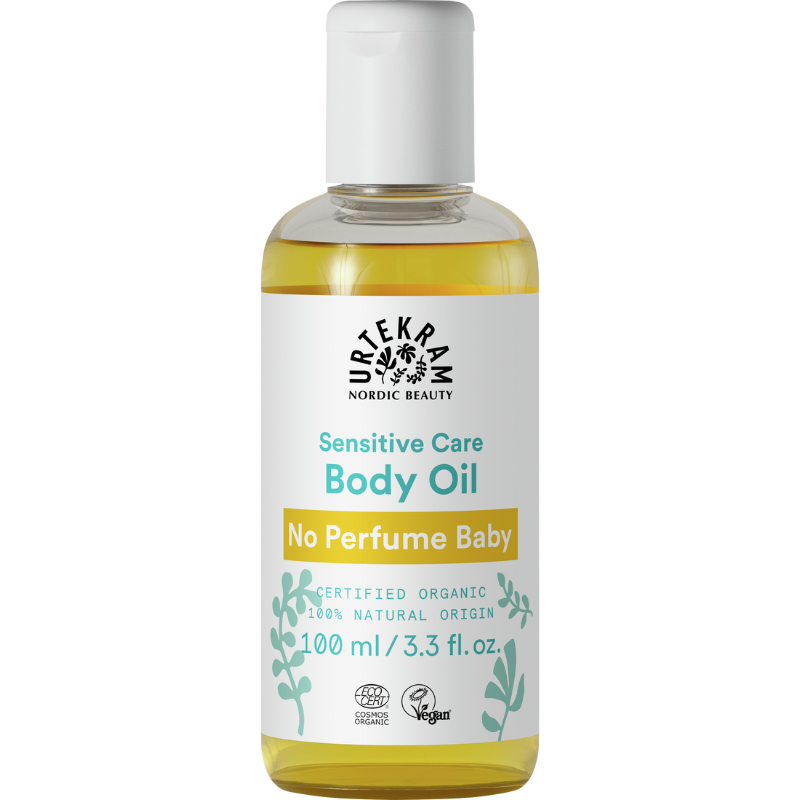 Tilbud Urtekram No Perfume Babyolie (100 ml) køb billig